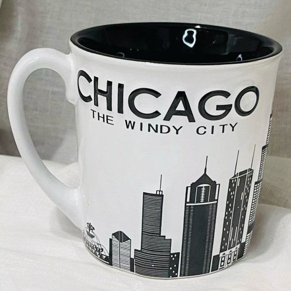 Chicago 3D Mug | Chicago Mug | Ceramic Coffee Cup Souvenir | Windy City 15 Oz - Picture 2 of 6